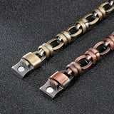 Vintage Bronze Oval Titanium Steel Men's Bracelet