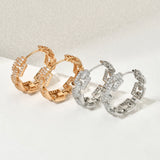 Hollow Zircon Earrings for Wedding Party ER-529