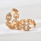 Hollow Zircon Earrings for Wedding Party ER-529