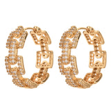 Hollow Zircon Earrings for Wedding Party ER-529