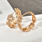 Hollow Zircon Earrings for Wedding Party ER-529