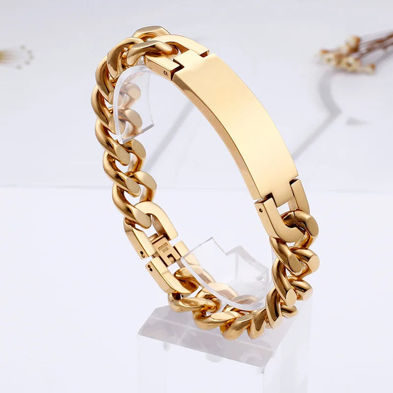 Men's Titanium Steel Bracelet European American Jewelry