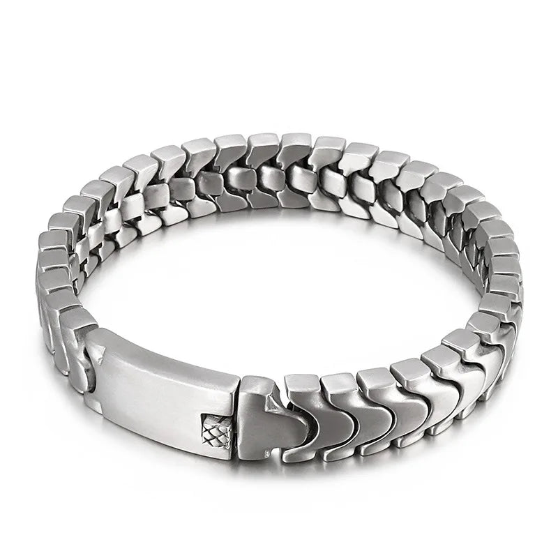 Hip-Hop Stainless Steel Cross Men's Bracelet