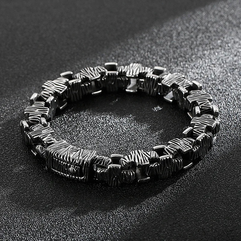 Hip-Hop Stainless Steel Cross Men's Bracelet