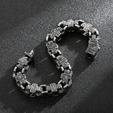 Hip-Hop 316L Stainless Steel Cross Men's Bracelet