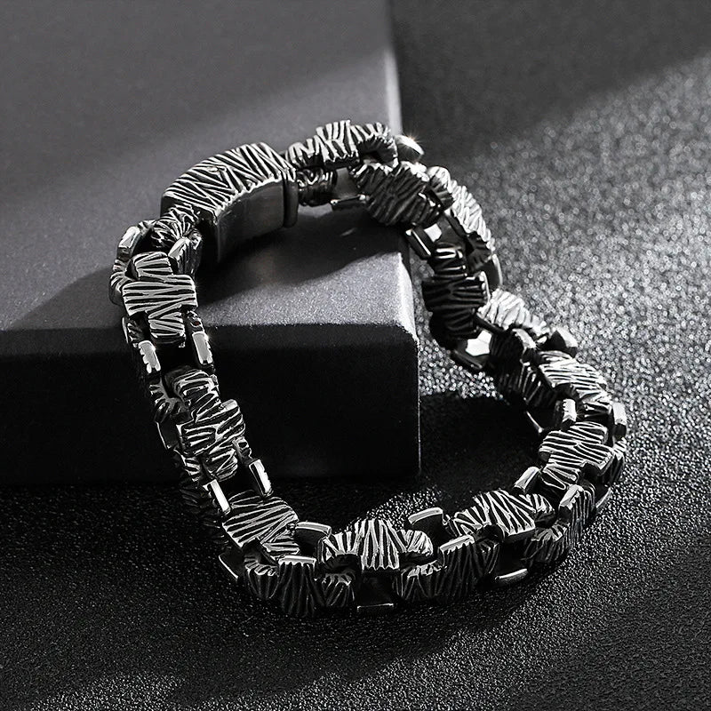 Hip-Hop 316L Stainless Steel Cross Men's Bracelet
