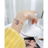 Pearl Bracelet Letter B Stainless Steel Bracelet