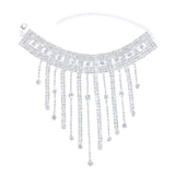 Tassel Water Drop Rhinestone Anklet