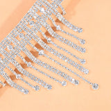 Tassel Water Drop Rhinestone Anklet
