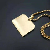 Hip-hop Stainless Steel Gold-Plated Rhinestone Last Supper Pendant