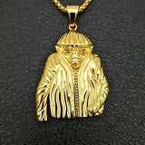HipHop Rock Gold-Plated Skull Pendant