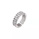 925 Sterling Silver Open Ring, Hypoallergenic, Eye-Catching Jewelry