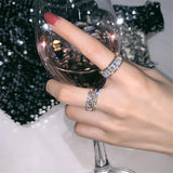 925 Sterling Silver Open Ring, Hypoallergenic, Eye-Catching Jewelry
