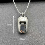 European/American Ins Welder Mask Pendant