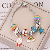 European American Jewelry Panjia Rainbow DIY Bracelet Female