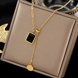 European & American CZ Stainless Steel Necklace