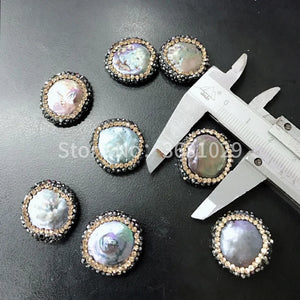 Sparkling Pearl Round Beads for DIY Earrings Necklace Pendant