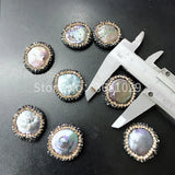 Sparkling Pearl Round Beads for DIY Earrings Necklace Pendant