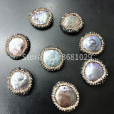 Sparkling Pearl Round Beads for DIY Earrings Necklace Pendant