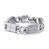 Men's Titanium Steel Cross Stone Jewelry