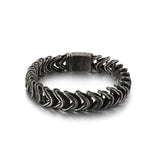 Men's Domineering Stainless Steel Bracelet Retro Titanium Steel