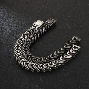 Men's Domineering Stainless Steel Bracelet Retro Titanium Steel