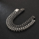 Men's Domineering Stainless Steel Bracelet Retro Titanium Steel