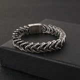 Men's Domineering Stainless Steel Bracelet Retro Titanium Steel