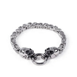 Men's Stainless Steel Skull Bracelet Retro Jewelry