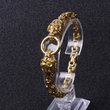 Men's Stainless Steel Skull Bracelet Retro Jewelry