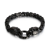 Men's Stainless Steel Skull Bracelet Retro Jewelry