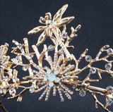 Baroque Dragonfly Alloy Bride Crown Wedding Headpiece