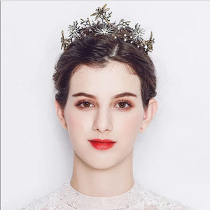 Baroque Dragonfly Alloy Bride Crown Wedding Headpiece