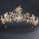 Baroque Dragonfly Alloy Bride Crown Wedding Headpiece