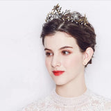 Baroque Dragonfly Alloy Bride Crown Wedding Headpiece