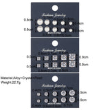 European American Zircon Pearl Earrings 15 Sets