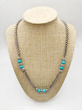 Tiger Eye Stone Fresh Water Pearl Necklace