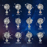 European Zodiac Beads for DIY Jewelry Charm