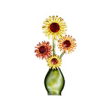 Oil Painting Sunflower Brooch Retro Pin Clothing Accessory