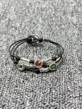 925 Silver Chain Colorful Crystal Bracelet Niche Jewelry