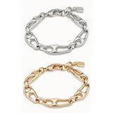 Fashionable Electroplating 925 Silver 14K Chain Bracelet