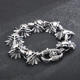 Cross Buckle Hand Decoration Retro Domineer Men's Titanium Steel Bracelet