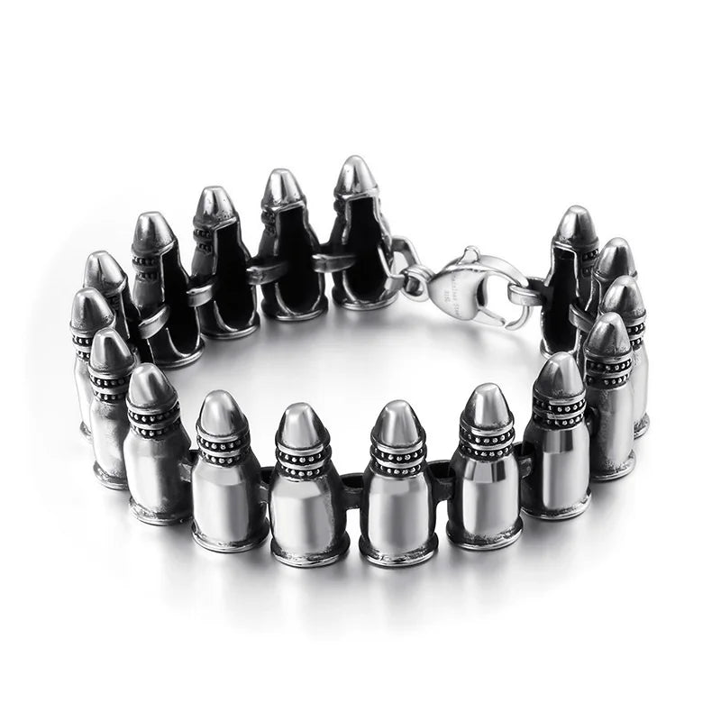 Men's Punk Gothic Bullet Bracelet