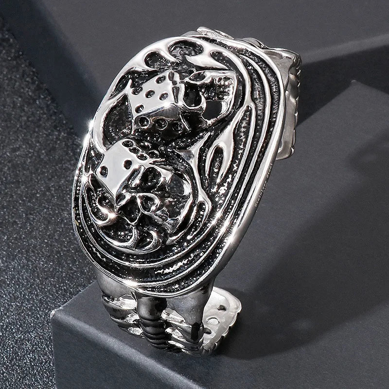 Punk Skull Stainless Steel Bracelet