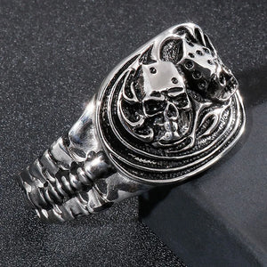 Punk Skull Stainless Steel Bracelet
