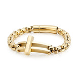 European American Titanium Steel Bracelet Stainless Steel Men's Accessory