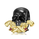 Dark Gothic Skull Gun Beaded Bracelet DIY Accessories