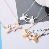 Heart Pendant Necklace for Mom & Girlfriend, Clavicle Chain