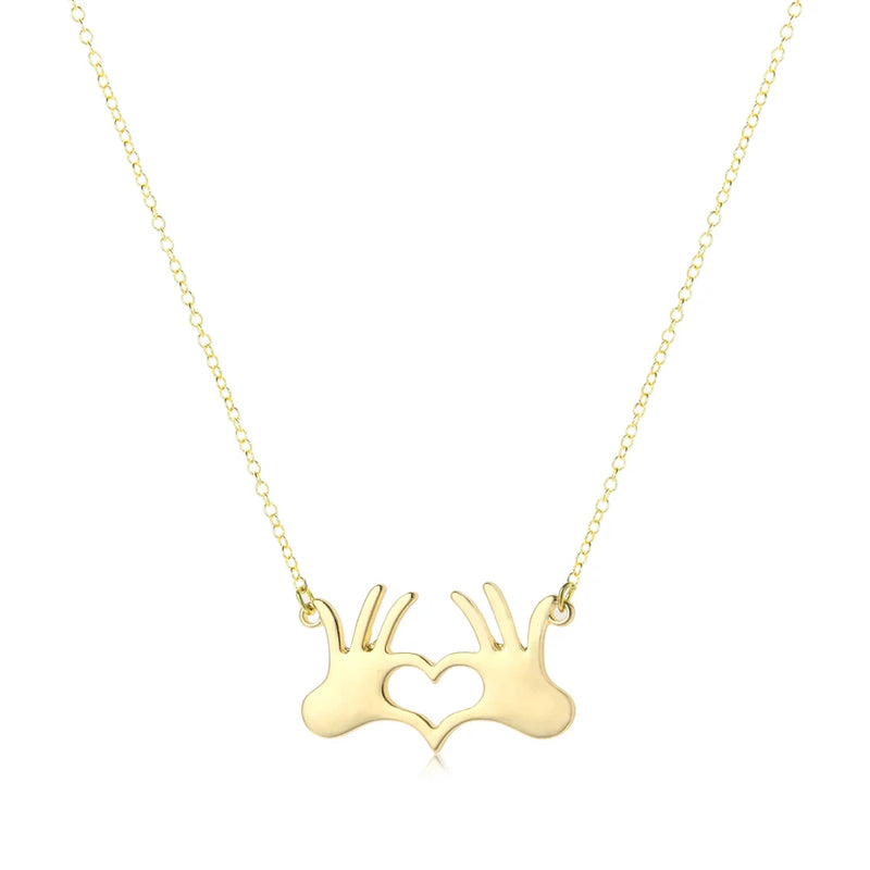Heart Pendant Necklace for Mom & Girlfriend, Clavicle Chain