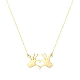 Heart Pendant Necklace for Mom & Girlfriend, Clavicle Chain
